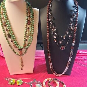 Genuine Stone Crystal Glass Lot